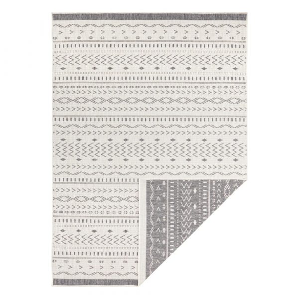 Sivo-krémový vonkajší koberec Bougari Kuba, 150 x 80 cm