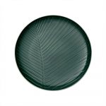 Bielo-zelený porcelánový tanier Villeroy & Boch Leaf, ⌀ 24 cm
