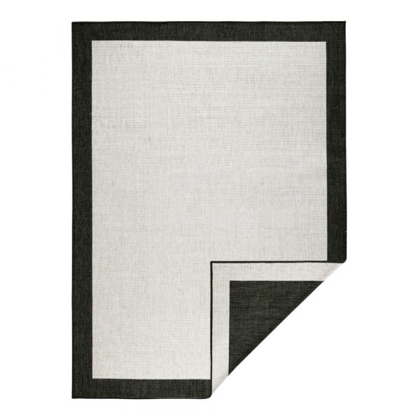 Čierno-krémový vonkajší koberec Bougari Panama, 80 x 150 cm