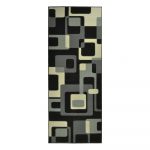Čierny koberec Hanse Home Hamla Retro, 80×200 cm