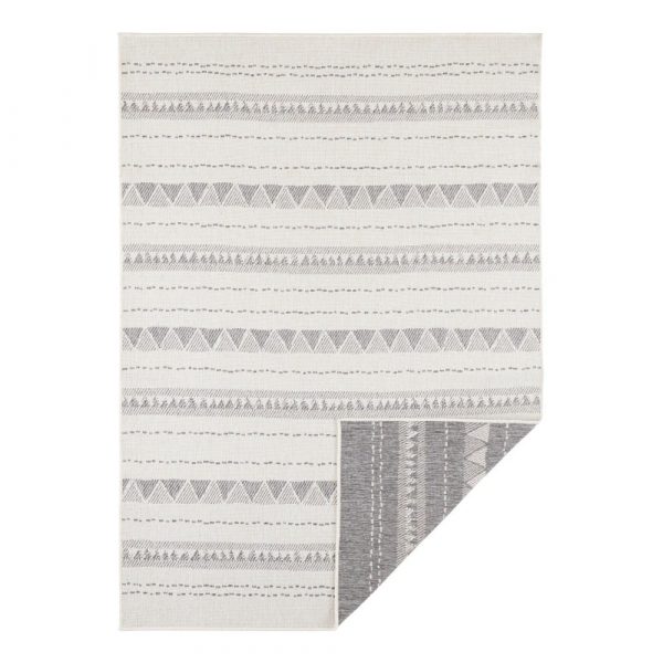 Sivo-krémový vonkajší koberec Bougari Bahamas, 80 x 150 cm