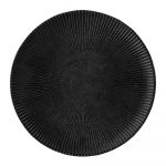 Čierny tanier z kameniny Bloomingville Neri, ø 23 cm
