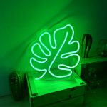 Zelená nástenná svietiaca dekorácia Candy Shock Leaf
