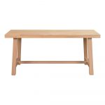 Jedálenský stôl z brúseného dubového dreva Rowico Brooklyn, 170 x 95 cm