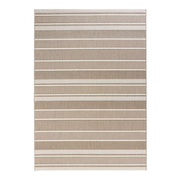 Béžový vonkajší koberec Bougari Strap, 120 x 170 cm