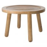 Odkladací stolík z mangového dreva Zuiver Dendron, ⌀ 60 cm