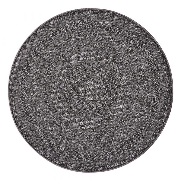 Tmavosivý vonkajší koberec Bougari Almendro, Ø 160 cm