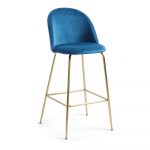 Modrá barová stolička La Forma Mystere