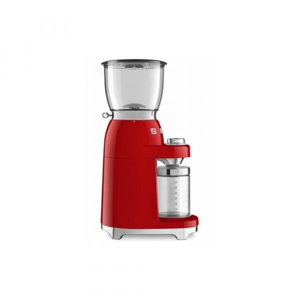 Červený mlynček na kávu SMEG 50’s Retro