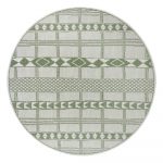 Zeleno-béžový vonkajší koberec Ragami Madrid, ø 160 cm