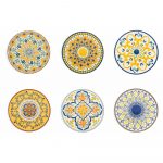 Súprava 6 dekoratívnych tanierov Villa d’Este Sicilia