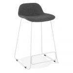 Čierna barová stolička s bielymi nohami Kokoon Vancouver mini, výška sedu 66 cm