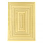 Žltý vonkajší koberec Floorita Braid, 133 × 190 cm