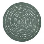 Zelený okrúhly obojstranný vonkajší koberec Bougari Bali, Ø 140 cm