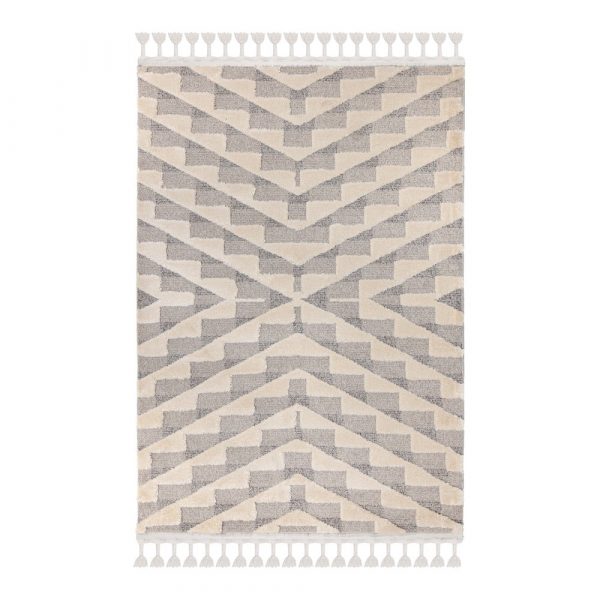 Sivo-krémový koberec Flair Rugs Hampton, 160 x 230 cm