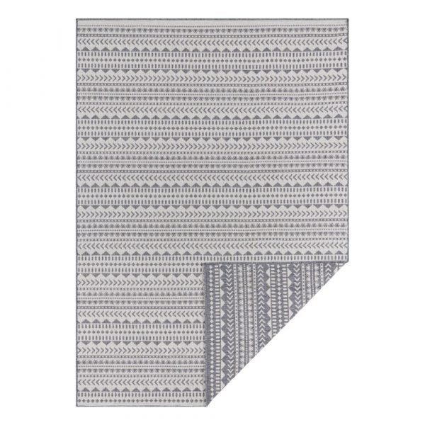 Sivo-biely vonkajší koberec Ragami Kahira, 160 x 230 cm