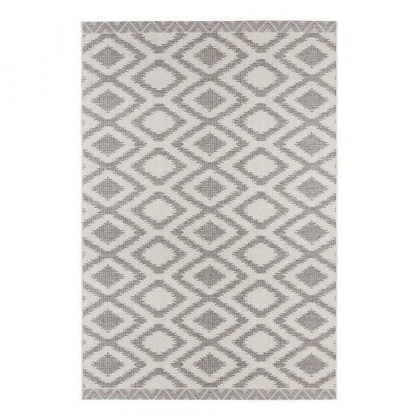 Sivo-krémový vonkajší koberec Bougari Isle, 70 x 140 cm