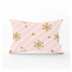 Vianočná obliečka na vankúš Minimalist Cushion Covers Golden Snowflake, 35 x 55 cm