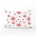 Vianočná obliečka na vankúš Minimalist Cushion Covers Red Snowflakes, 35 x 55 cm