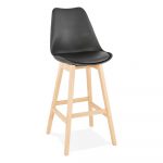 Čierna barová stolička Kokoon April, výška sedu 75 cm