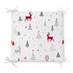 Vianočný sedák s prímesou bavlny Minimalist Cushion Covers Nordic Holiday, 42 x 42 cm