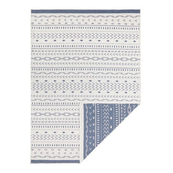 Modro-krémový vonkajší koberec Bougari Kuba, 170 x 120 cm