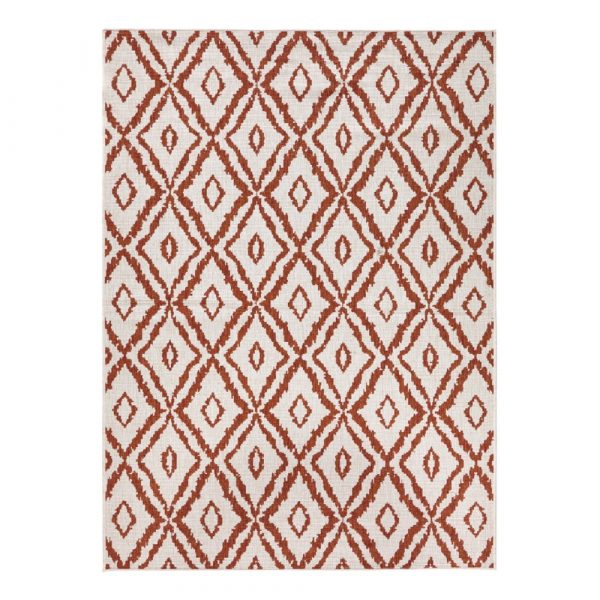 Červeno-biely vonkajší koberec Bougari Rio, 120 x 170 cm