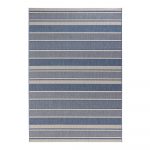 Modrý vonkajší koberec Bougari Strap, 200 x 290 cm