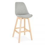 Sivá barová stolička Kokoon QOOP, výška sedu 75 cm