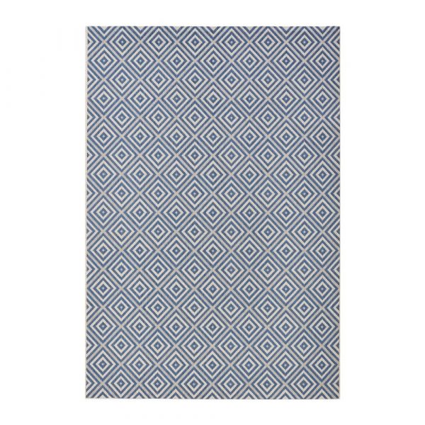 Modrý vonkajší koberec Bougari Karo, 160 × 230 cm
