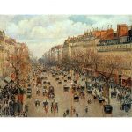 Reprodukcia obrazu Camille Pissarro – Boulevard Montmartre Eremitage, 90 × 70 cm