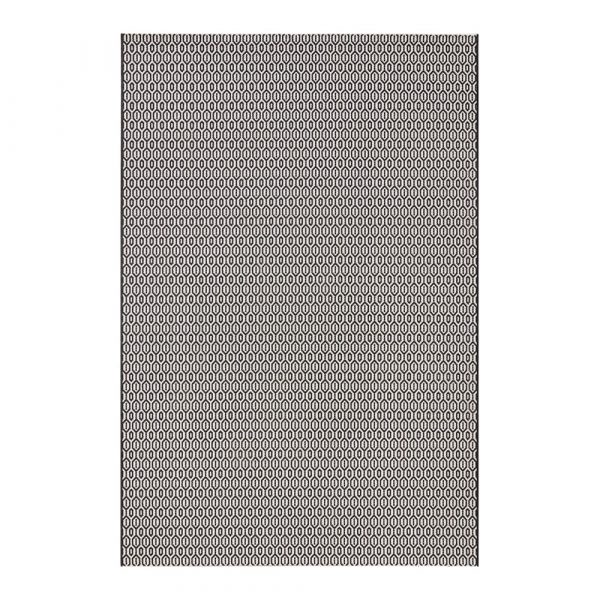 Čierno-biely vonkajší koberec Bougari Coin, 160 x 230 cm