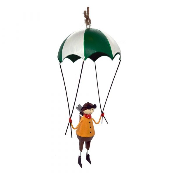 Vianočná závesná dekorácia G-Bork Pilot in Parachute