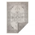 Sivo-krémový vonkajší koberec Bougari Borbon, 80 x 150 cm