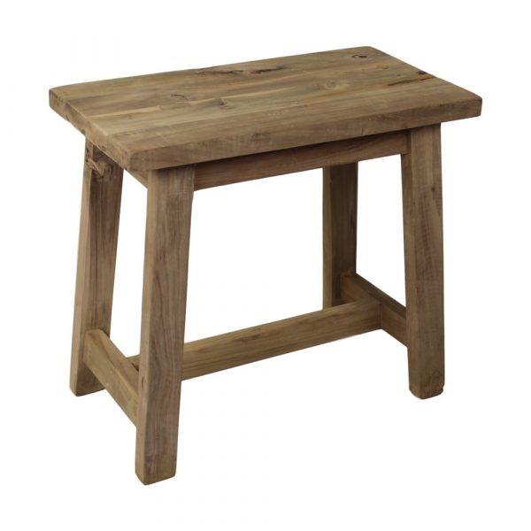 Stolička z tíkového dreva HSM collection Rustical, dĺžka 50 cm
