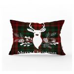 Vianočná obliečka na vankúš Minimalist Cushion Covers Tartan Christmas, 35 x 55 cm