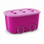 KIS Úložný box Funny – ružový, 46 l