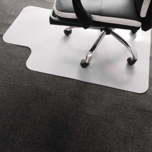 Ochranná podložka pod stoličku, mliečna, 90×120 cm, 1,8 mm, ELLIE NEW TYP 9