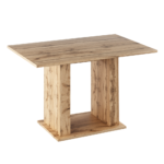 Jedálenský stôl, dub wotan, 119×79 cm, BISTRO