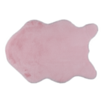 Umelá kožušina, ružová, 60×90, RABIT TYP 5