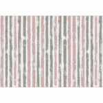 Koberec, ružová/sivá/biela, 100×150, KARAN