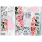 Koberec, vzor ruže, viacfarebný, 120×180, SONIL TYP 2