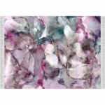 Koberec, ružová/zelená/krémová/vzor, 80×150, DELILA
