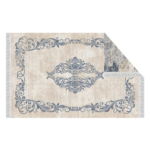 Obojstranný koberec, vzor/modrá, 120×180, GAZAN