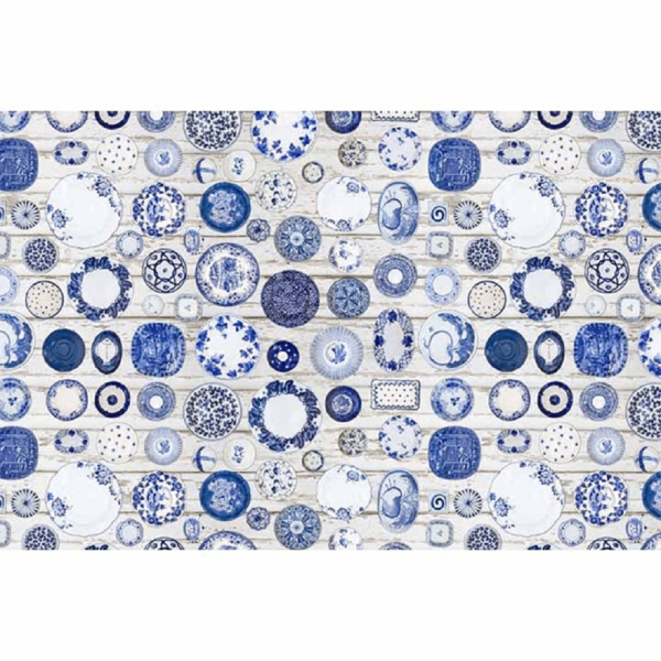 Koberec, modrá/krémová, 160×230, PARLIN