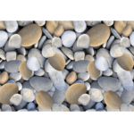 Koberec, viacfarebný, vzor kamene, 80×200, BESS