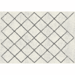 Koberec, béžová/vzor, 57×90, MATES TYP 2