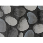 Koberec, hnedá/sivá/vzor kamene, 160×235, MENGA