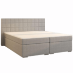 Boxspringová posteľ, 160×200, sivá, NAPOLI KOMFORT