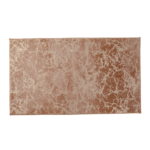 Moderný koberec, béžová/zlatý vzor, 80×150, RAKEL